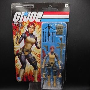 G.I. Joe Scarlett Action Figure Retro Cardback Articulated Collectible